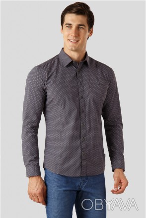 Мужская рубашка от финского бренда Finn Flare. Модель с длинным рукавом, застеги. . фото 1
