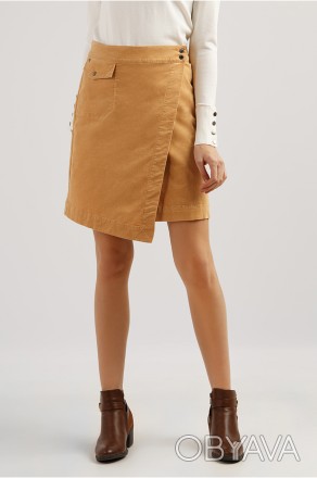 Вельветовая ассиметричная юбка от финского бренда Finn Flare отлично дополнит Ва. . фото 1
