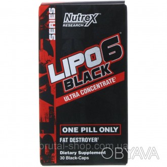 Lipo-6 Black Ultra Concentrate – мощный жиросжигатель от компании Nutrex, которы. . фото 1