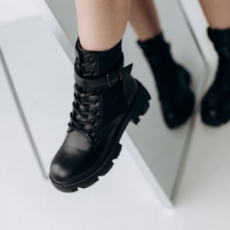 Женские ботинки черные Aeris 3289 Ботинки женские выполнены из искусственной кож. . фото 9