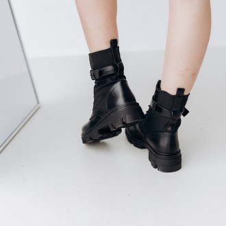 Женские ботинки черные Aeris 3289 Ботинки женские выполнены из искусственной кож. . фото 7