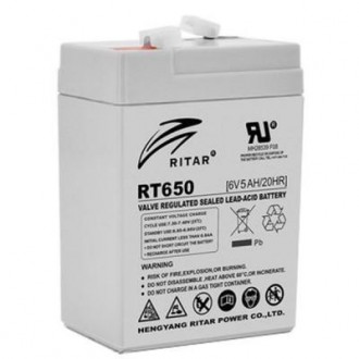 Батарея к ИБП Ritar AGM RT650, 6V-5Ah (RT650). Бровары. фото 1 Батарея к ИБП Ritar AGM RT650, 6V-5Ah (RT650). Бровары. фото 1