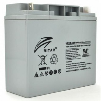 Батарея к ИБП Ritar HR12-60W (HR1260W). Бровары. фото 1 Батарея к ИБП Ritar HR12-60W (HR1260W). Бровары. фото 1