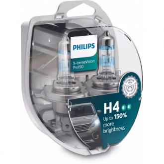 Автолампа Philips H4 X-treme VISION PRO +150%, 3700K, 2шт/блістер (12342XVPS2). Бровари. фото 1 Автолампа Philips H4 X-treme VISION PRO +150%, 3700K, 2шт/блістер (12342XVPS2). Бровари. фото 1