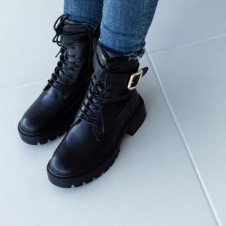 Женские ботинки черные зимние Blaze 3331 Ботинки женские выполнены из натурально. . фото 2