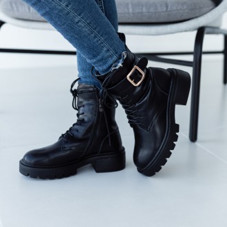 Женские ботинки черные зимние Blaze 3331 Ботинки женские выполнены из натурально. . фото 7