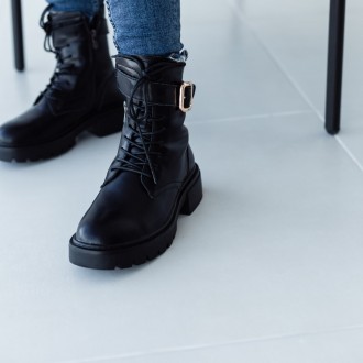 Женские ботинки черные зимние Blaze 3331 Ботинки женские выполнены из натурально. . фото 5