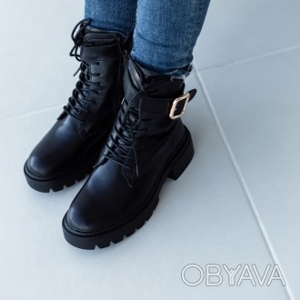 Женские ботинки черные зимние Blaze 3331 Ботинки женские выполнены из натурально. . фото 1