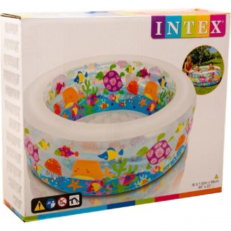 Детский надувной бассейн "Аквариум" Intex 58480 прекрасная возможность соединить. . фото 9