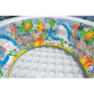 Детский надувной бассейн "Аквариум" Intex 58480 прекрасная возможность соединить. . фото 8