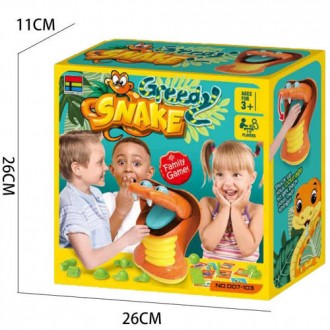Детская развивающая настольная игра для детей Kingso Toys Жадная змея HC314619 с. . фото 3
