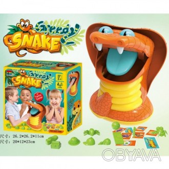 Детская развивающая настольная игра для детей Kingso Toys Жадная змея HC314619 с. . фото 1