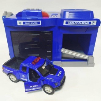 Игровой набор Гараж Полицейский 556 состоит из двух небольших функциональных гар. . фото 3