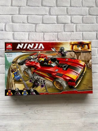 Блочный конструктор Ninja для мальчиков - Преследователь ниндзя 627 деталей 1165. . фото 4
