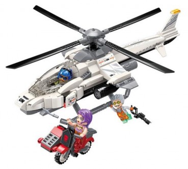 Блочный Конструктор Qman Thunder Mission - Ударный вертолёт 352 детали 3211 - эт. . фото 5