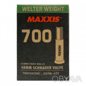 Камера для велосипеда MAXXIS Welter Weight 700C x 33/50 (28") Schrader AV
Камера. . фото 1