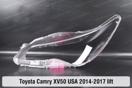 Стекло на фару Toyota Camry XV50 USA (2014-2017) VII поколение рестайлинг правое. . фото 3