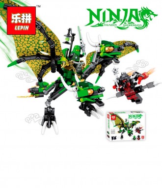 Конструктор Lepin 39008 Зелёный Дракон Ллойда. Киев. фото 1 Конструктор Lepin 39008 Зелёный Дракон Ллойда. Киев. фото 1