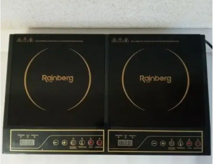 
Електрична індукційна керамічна плита Rainberg RB-817 настільна 2 конфорки 4200. . фото 5
