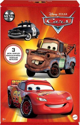 Воссоздайте историю Disney / Pixar's Cars с этим набором из 3-х ключевых героев . . фото 9