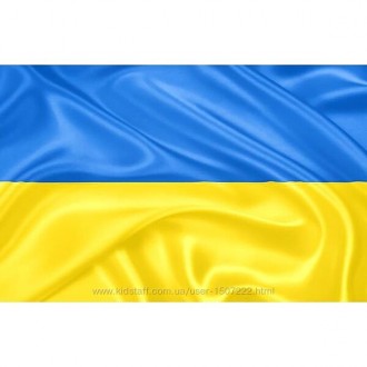 Флаг Украина 40*30 без герба , для автомобилистов , крепится на стекло автомобил. . фото 2