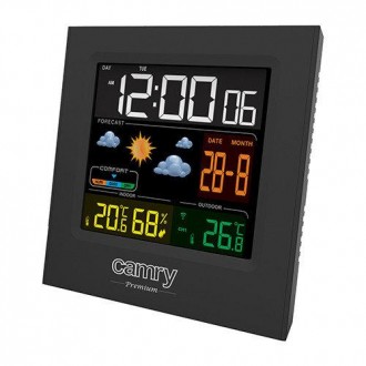 Часы-метеостанция портативные Camry CR 1166, черный
Часы-метеостанция портативны. . фото 6