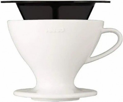 Пуровер воронка v60 02 Hario для приготовления фильтр кофе, с многоразовым фильт. . фото 2
