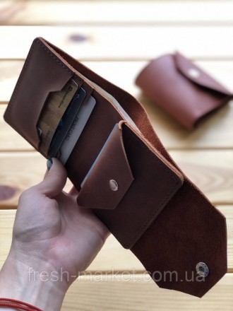 Наш маленький мужской кожаный кошелек fresh будет надежно хранить ваши денежки и. . фото 5