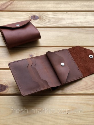 Наш маленький мужской кожаный кошелек fresh будет надежно хранить ваши денежки и. . фото 4