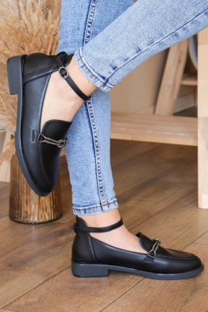 Женские туфли черные Geron 3164 Туфли женские выполнены из искусственной кожи. М. . фото 7