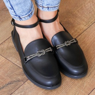 Женские туфли черные Geron 3164 Туфли женские выполнены из искусственной кожи. М. . фото 3