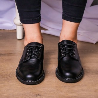 Женские туфли черные Ulem 3180 Туфли женские выполнены из искусственной кожи. Мо. . фото 4