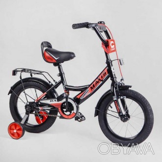 Велосипед 14" дюймов 2-х колёсный "CORSO" MAXIS-14710 ручной тормоз, звоночек, с. . фото 1