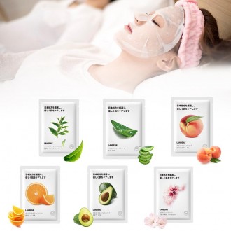 LANBENA Mask Fruit Facial Japan Advanced Formula Цветущая вишня 6 предметовОдна . . фото 3