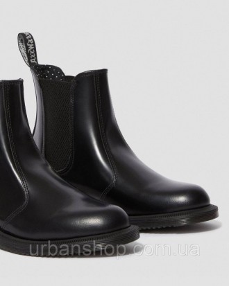 ОРИГІНАЛ! Жіночі Dr.Martens FLORA LEATHER CHELSEA BOOTS BLACK POLISHED SMOOTH 14. . фото 10