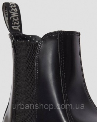 ОРИГІНАЛ! Жіночі Dr.Martens FLORA LEATHER CHELSEA BOOTS BLACK POLISHED SMOOTH 14. . фото 3