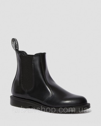 ОРИГІНАЛ! Жіночі Dr.Martens FLORA LEATHER CHELSEA BOOTS BLACK POLISHED SMOOTH 14. . фото 6