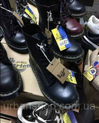 ОРИГІНАЛ! Жіночі черевики Dr. Martens 1460 8-Eye Boot Black Smooth -43. Мартенси. . фото 9