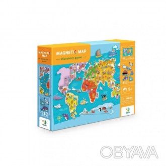 Новая интереснознающая развивающая игра Dodo Магнитная карта. Пора узнать больше. . фото 1