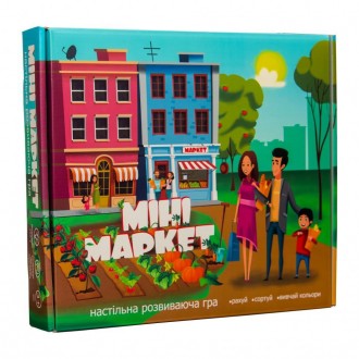 Детская настольная игра "Мини Маркет" Strateg на украинском языке, 30 овощей и ф. Киев. фото 1