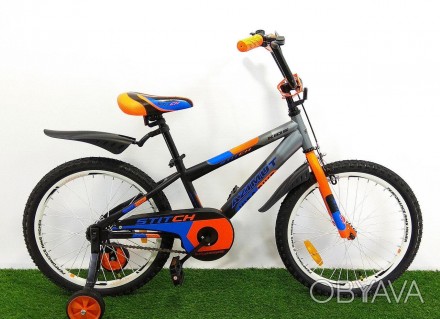  Детский велосипед Azimut Stitch - современный дизайн порадует вас, и вашего реб. . фото 1