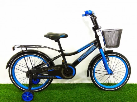 Детский велосипед для мальчиков Crosser Rocky 18" с багажником и корзиной
Велоси. . фото 2