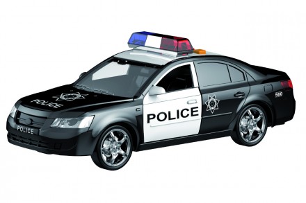 Инерционная полицейская машинка в удобном масштабе 1:16. У игрушечной полиции от. . фото 2