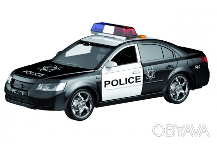 Инерционная полицейская машинка в удобном масштабе 1:16. У игрушечной полиции от. . фото 1
