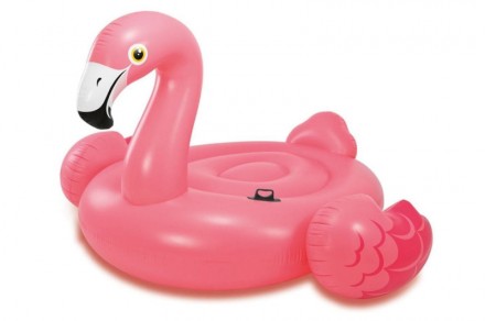 Большой надувной плот Интекс 57288
розовый фламинго,
203-196-124 см
 Надувной ма. . фото 3