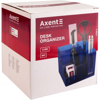 Набір настільний 9 предметів в коробці AXENT Cube, червоний 2106-06-A
 
Набор на. . фото 3