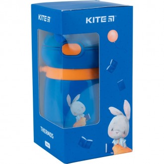 Термос KITE Rabbit 350мл, блакитний K21-377-01
 
Термос дитячий Kite K21-377-01 . . фото 4