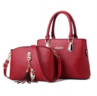 
Женская сумка + мини сумочка клатч
 Характеристики:
	
	Материал: качественная П. . фото 2