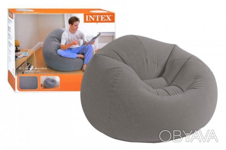Надувное кресло Intex 68579 Beanless Bag - компактное и стильное, оно занимает о. . фото 1