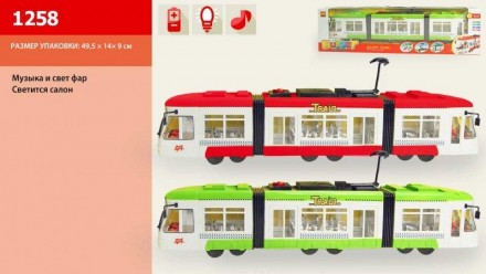 
Детский трамвай на батарейках станет отличным подарком для вашего малыша. Яркая. . фото 3